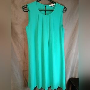Speechless Sleeveless Green Sheath Lined Mini Dress